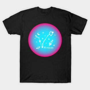 Pisces Zodiac Sign Aura T-Shirt